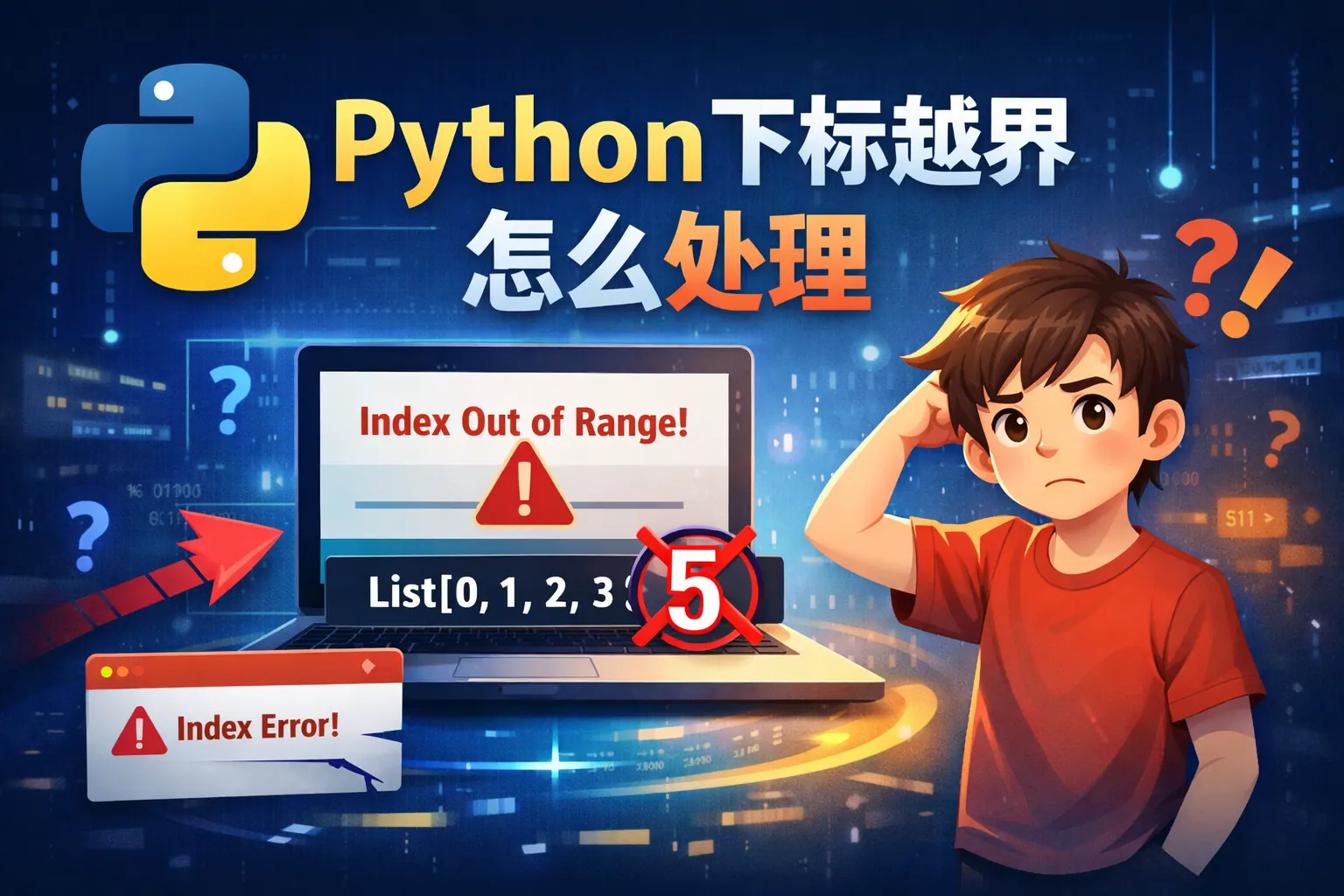 python下标越界怎么处理