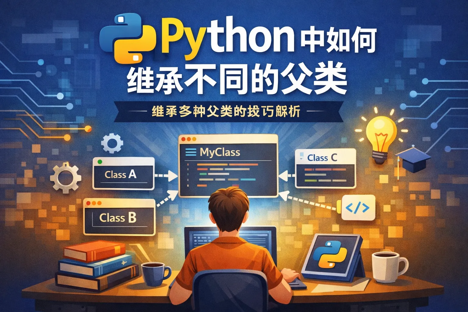 python中如何继承不同的父类