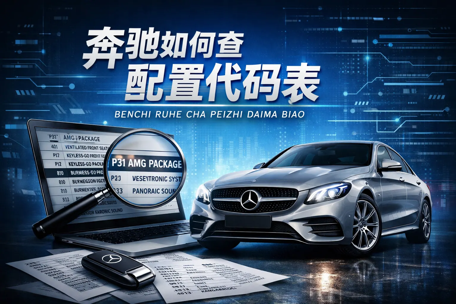 奔驰如何查配置代码表