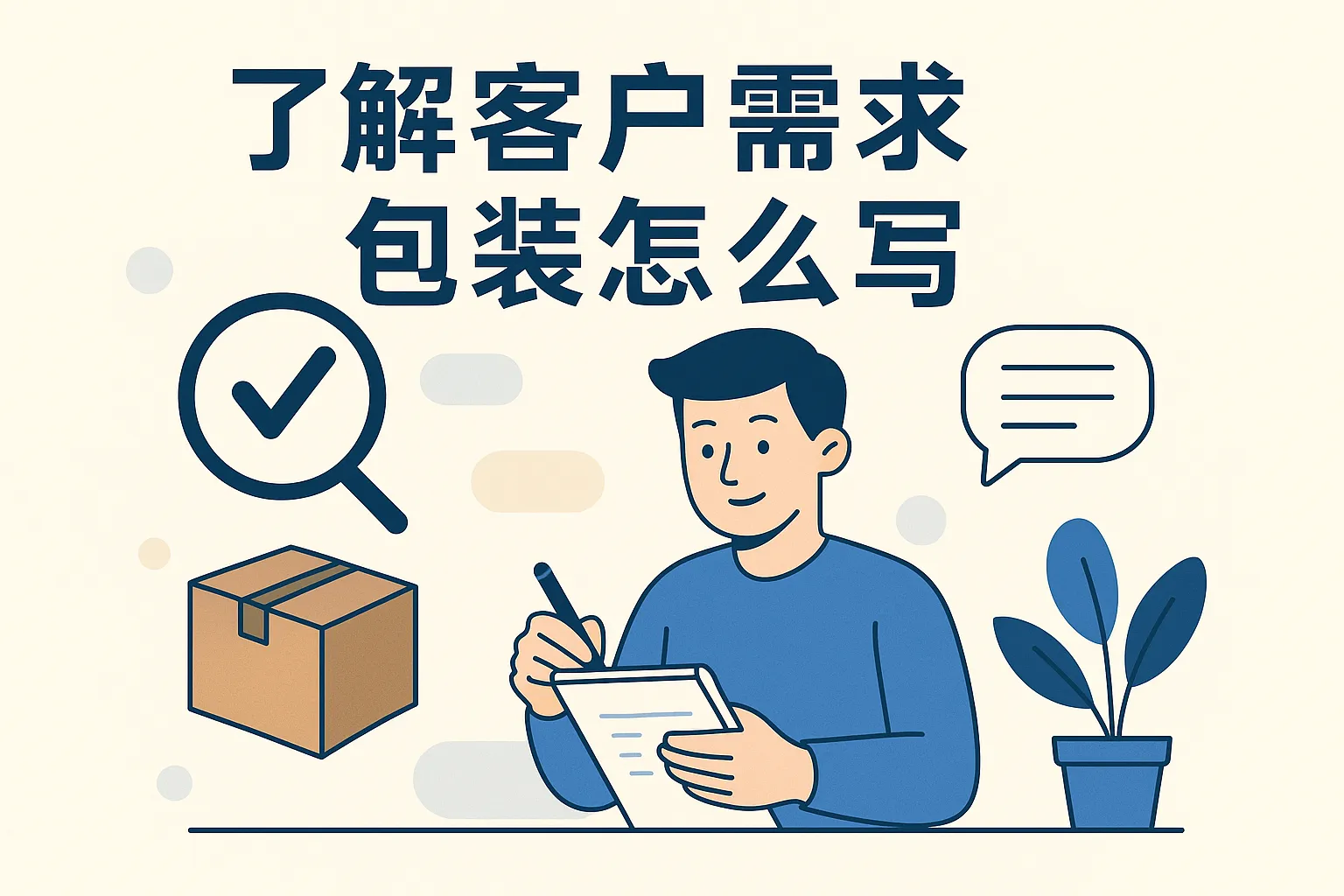 了解客户需求包装怎么写