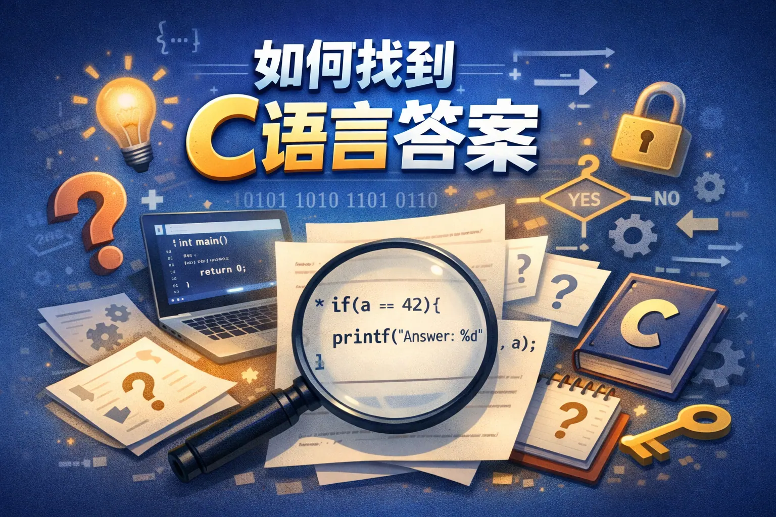 如何找到c语言答案