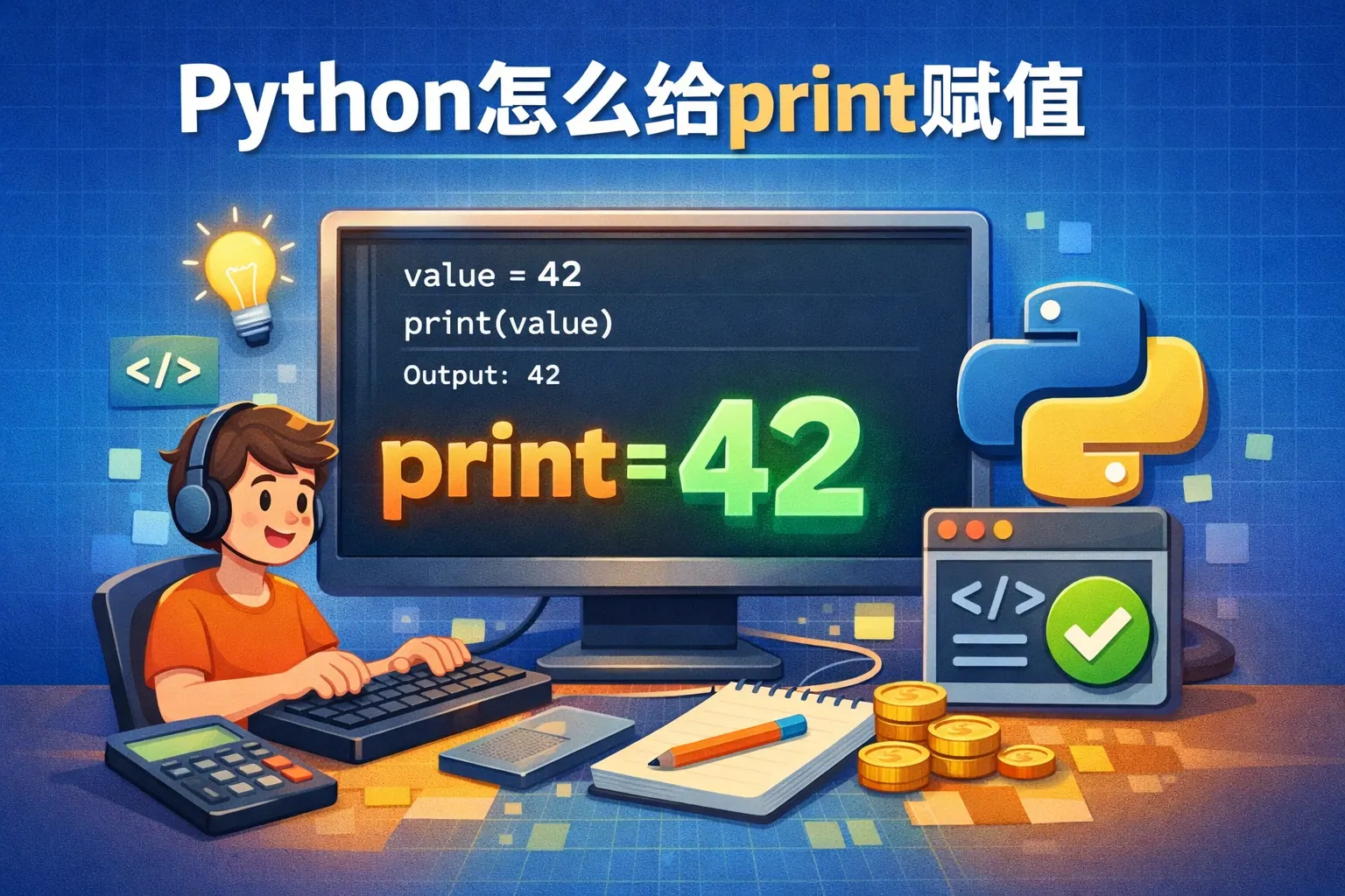 python怎么给print赋值
