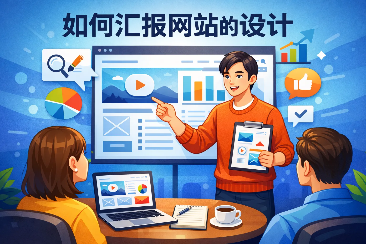 如何汇报网站的设计