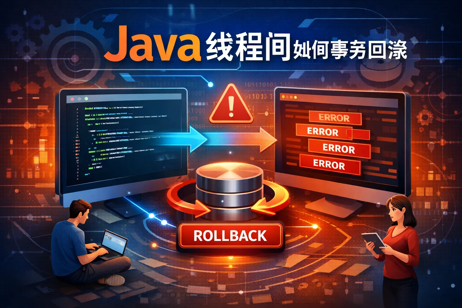 java线程间如何事务回滚
