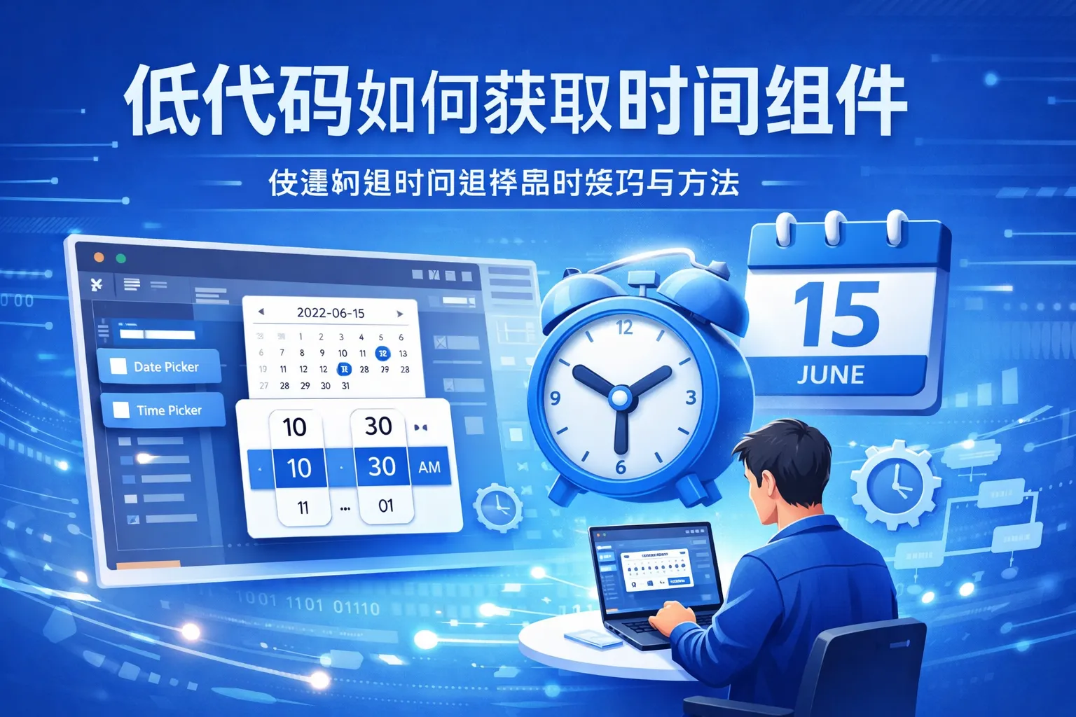 低代码如何获取时间组件