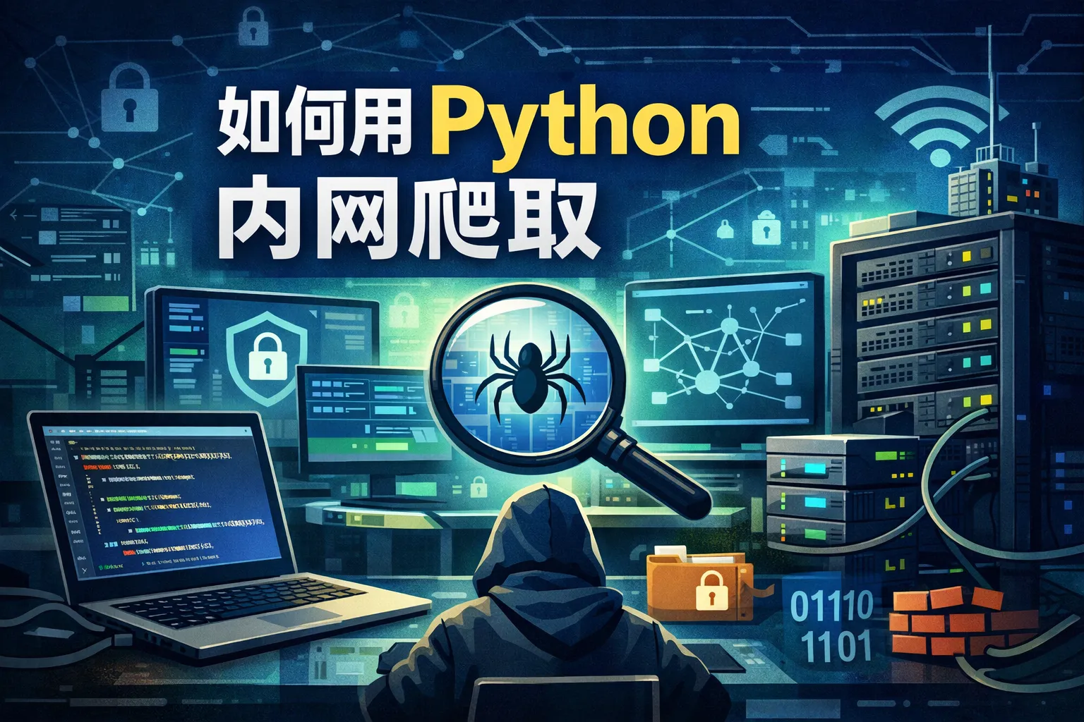 如何用python内网爬取