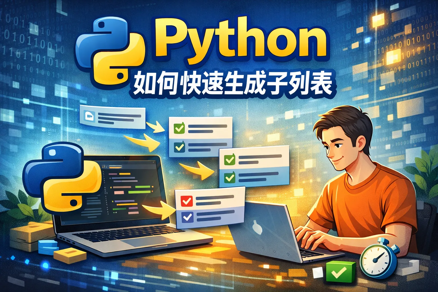 Python如何快速生成子列表