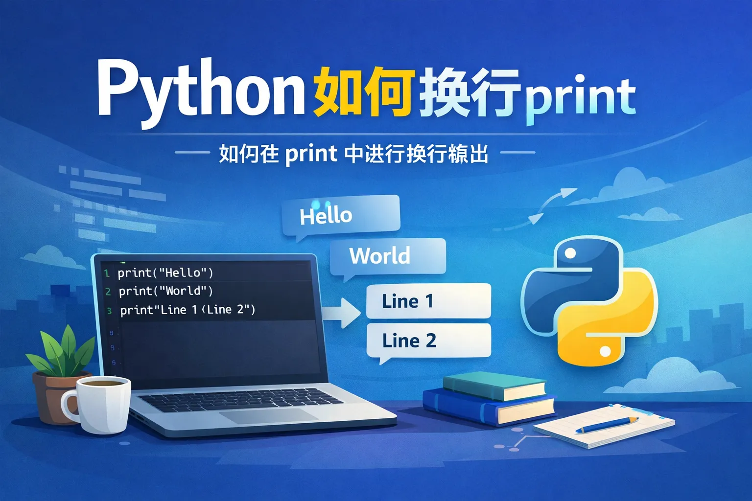 python如何换行print