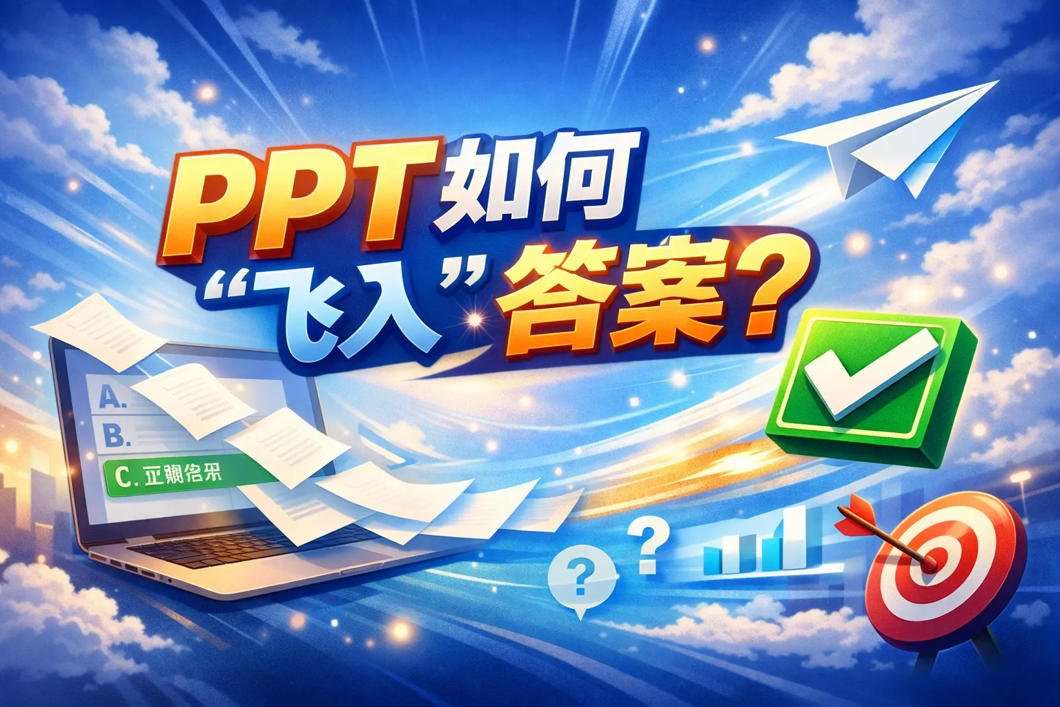 做ppt如何飞入答案