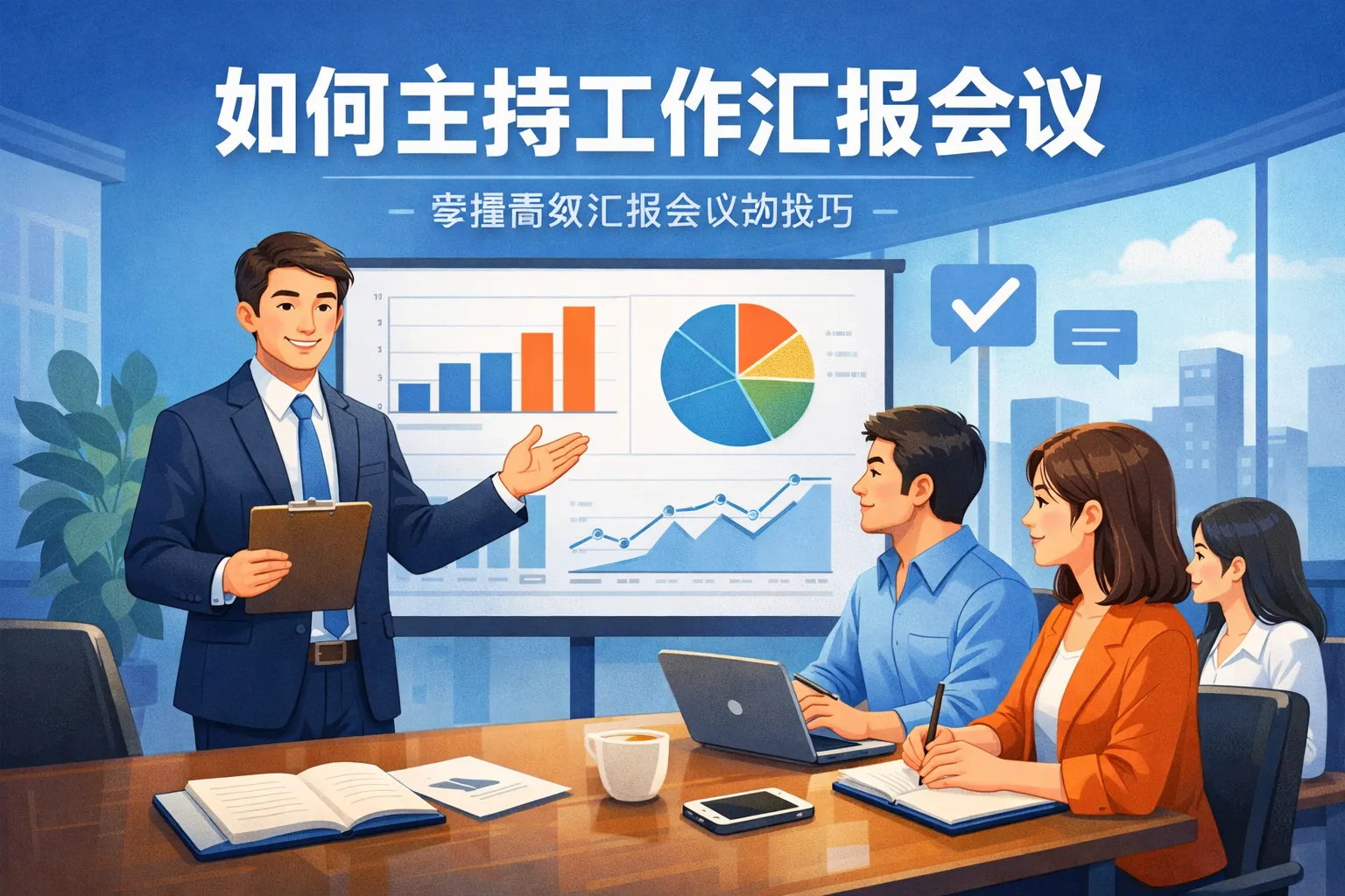 如何主持工作汇报会议