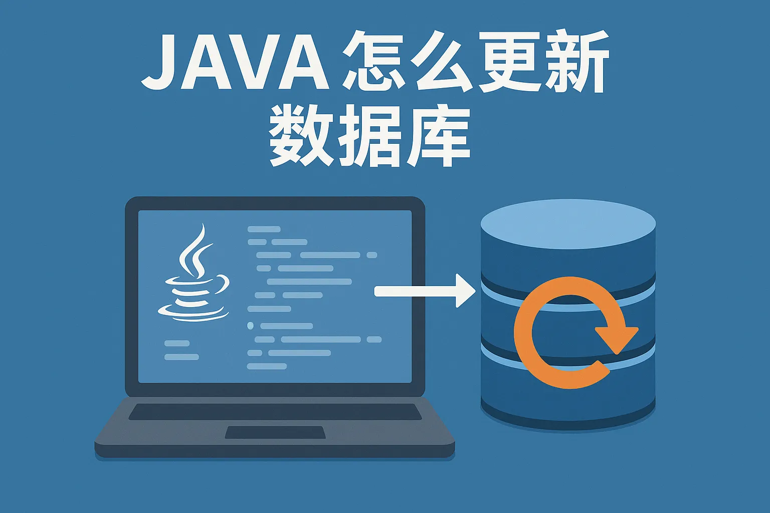 java怎么更新数据库数据库