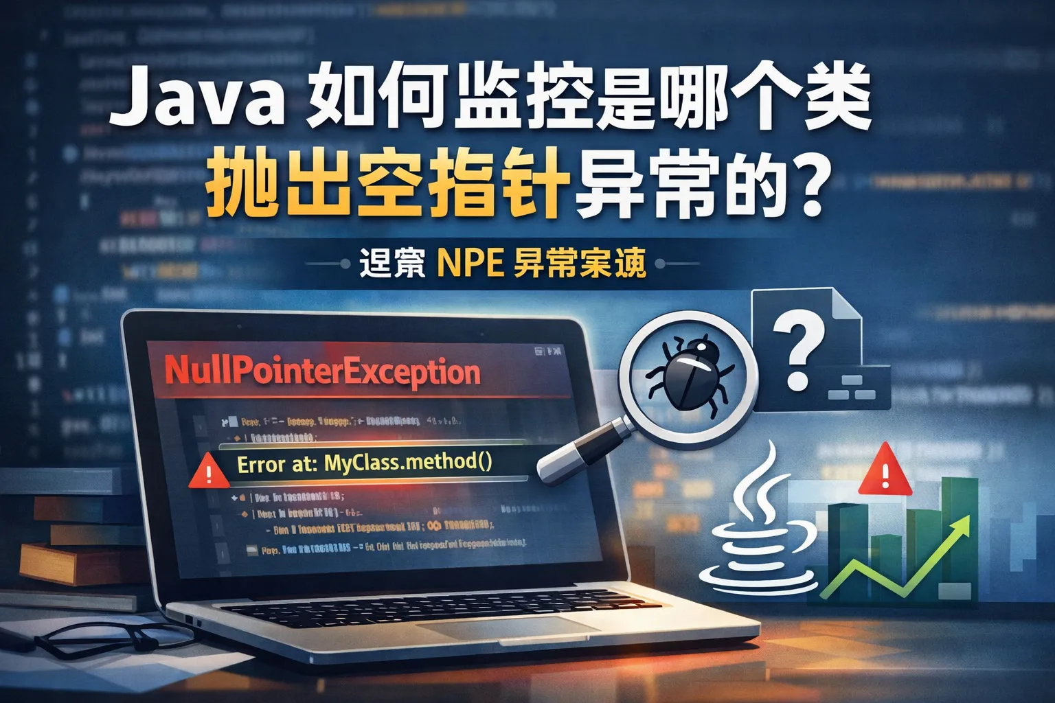 java如何监控是哪个类抛出空指针异常的