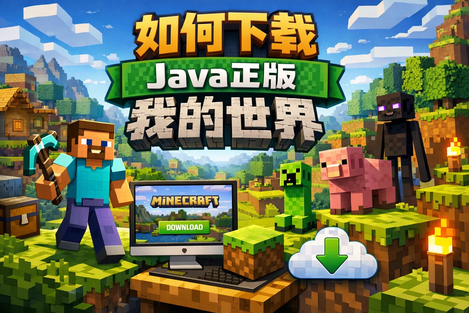 如何下载java正版我的世界