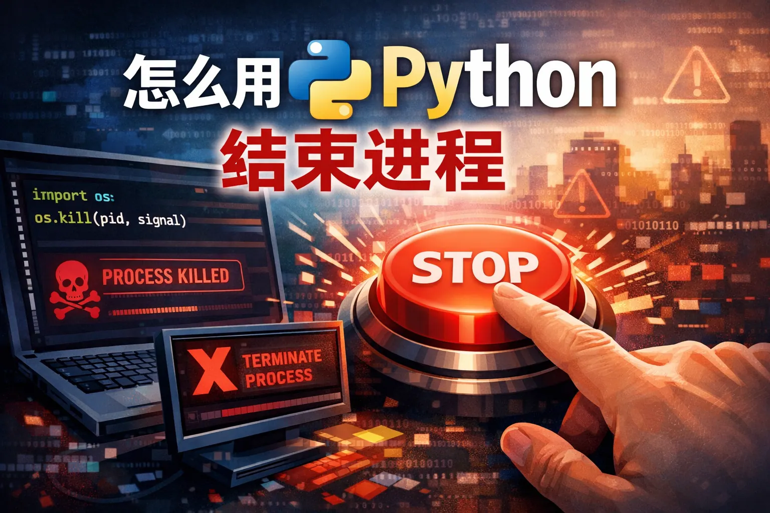 怎么用python结束进程