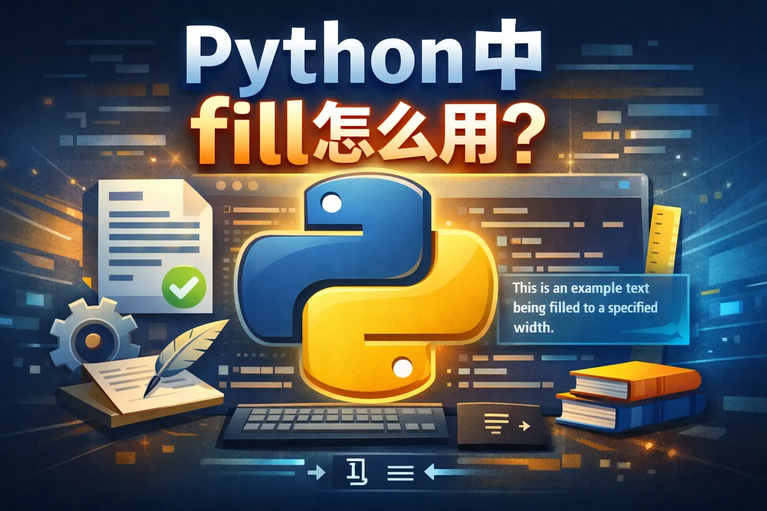 python中fill怎么用