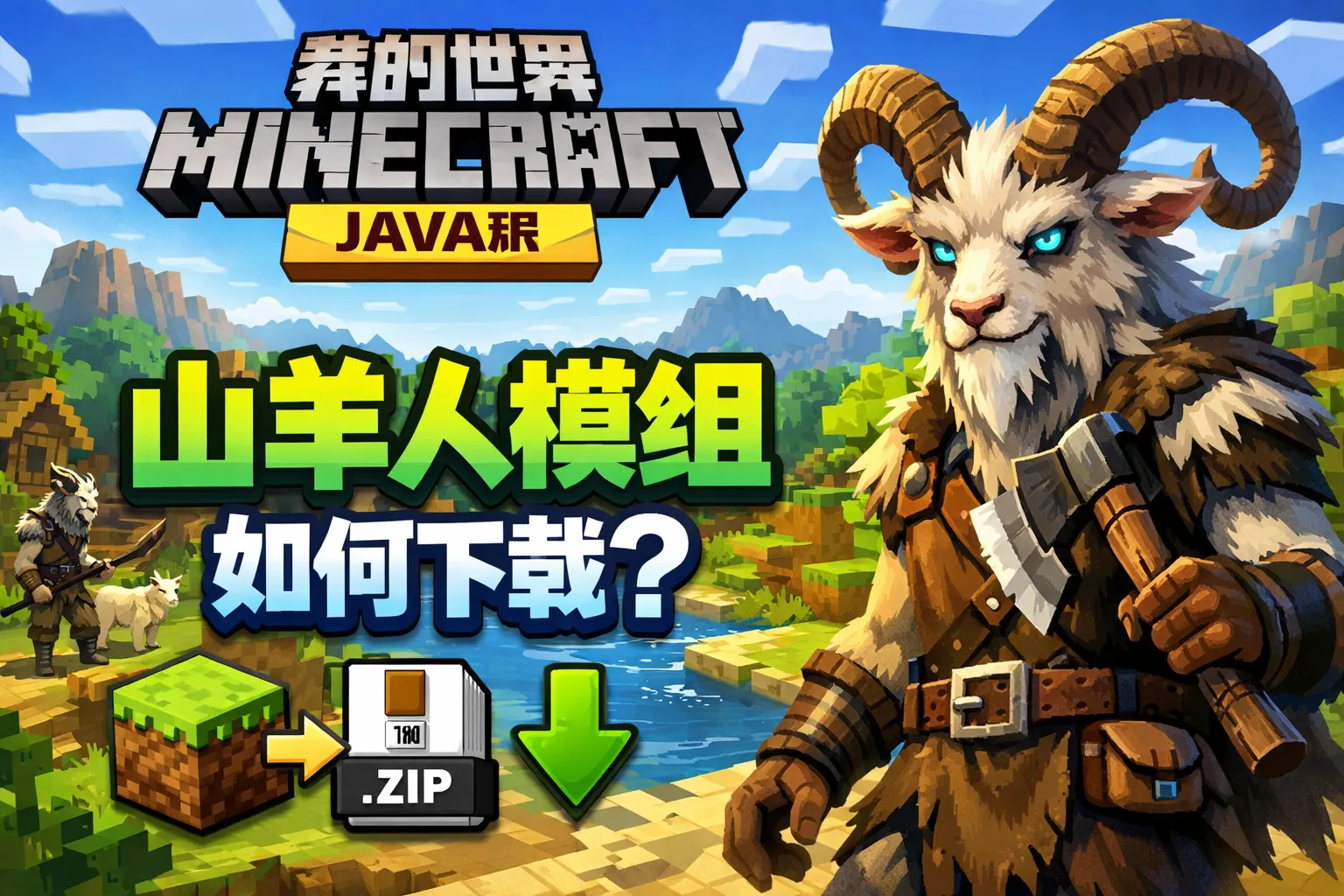 我的世界java山羊人模组如何下载