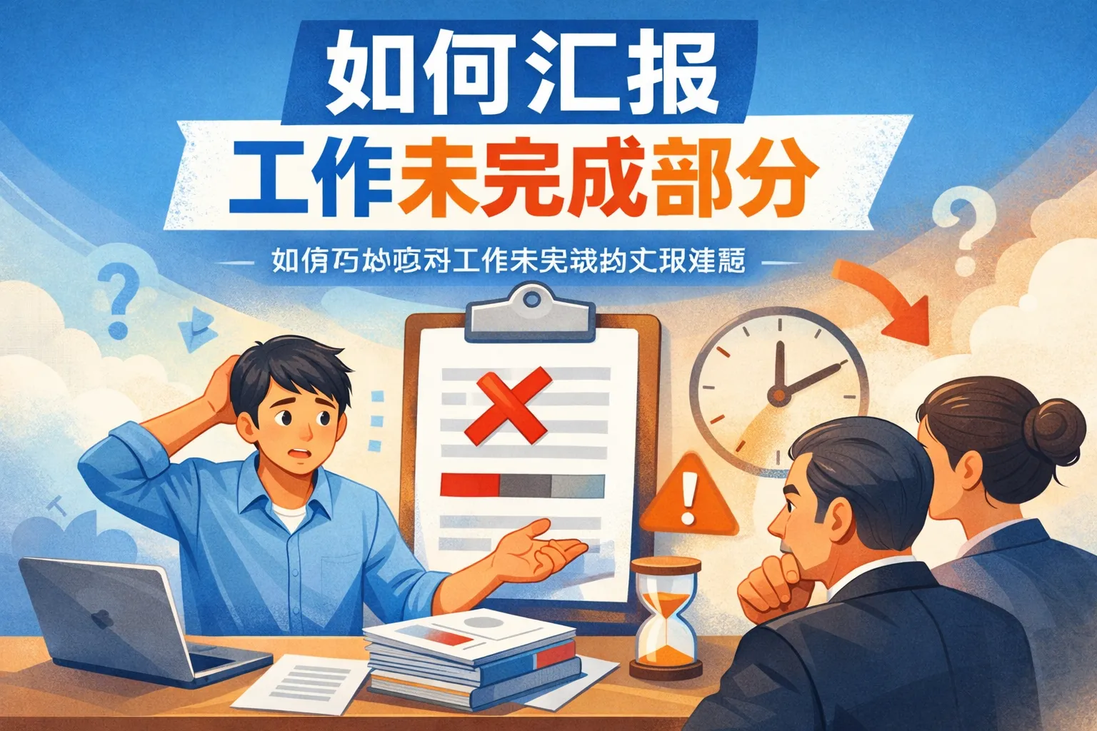 如何汇报工作未完成部分