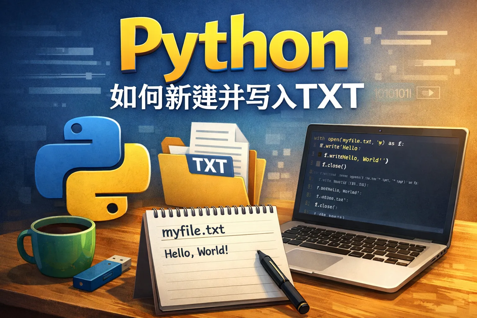 python如何新建并写入txt