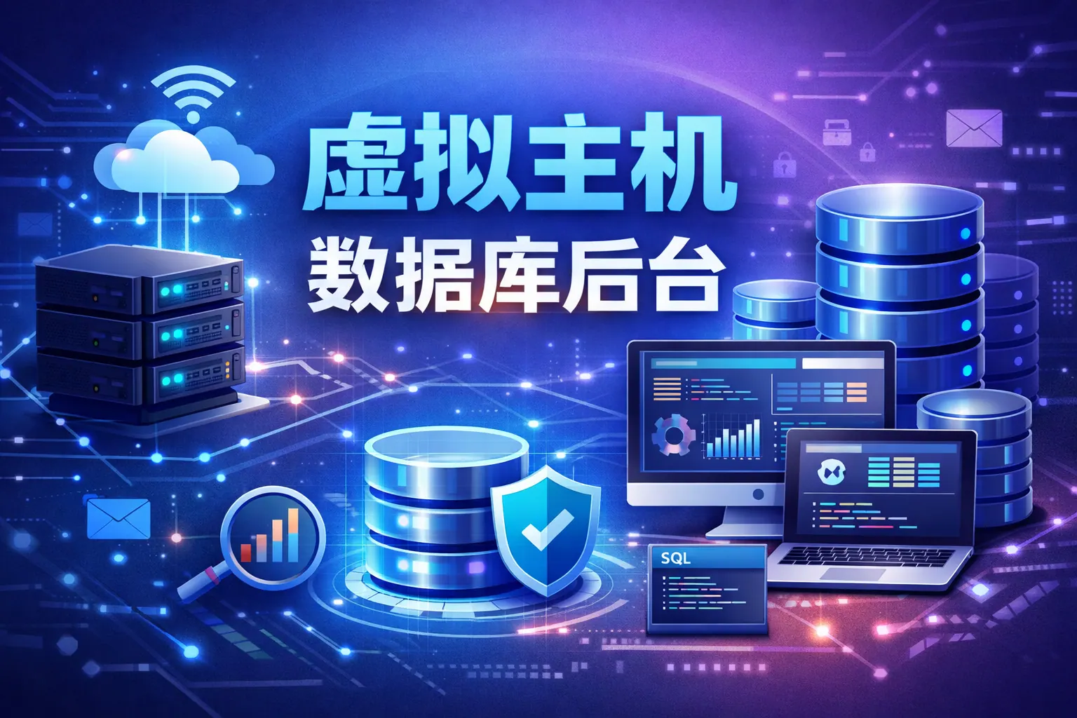 虚拟主机 数据库后台是