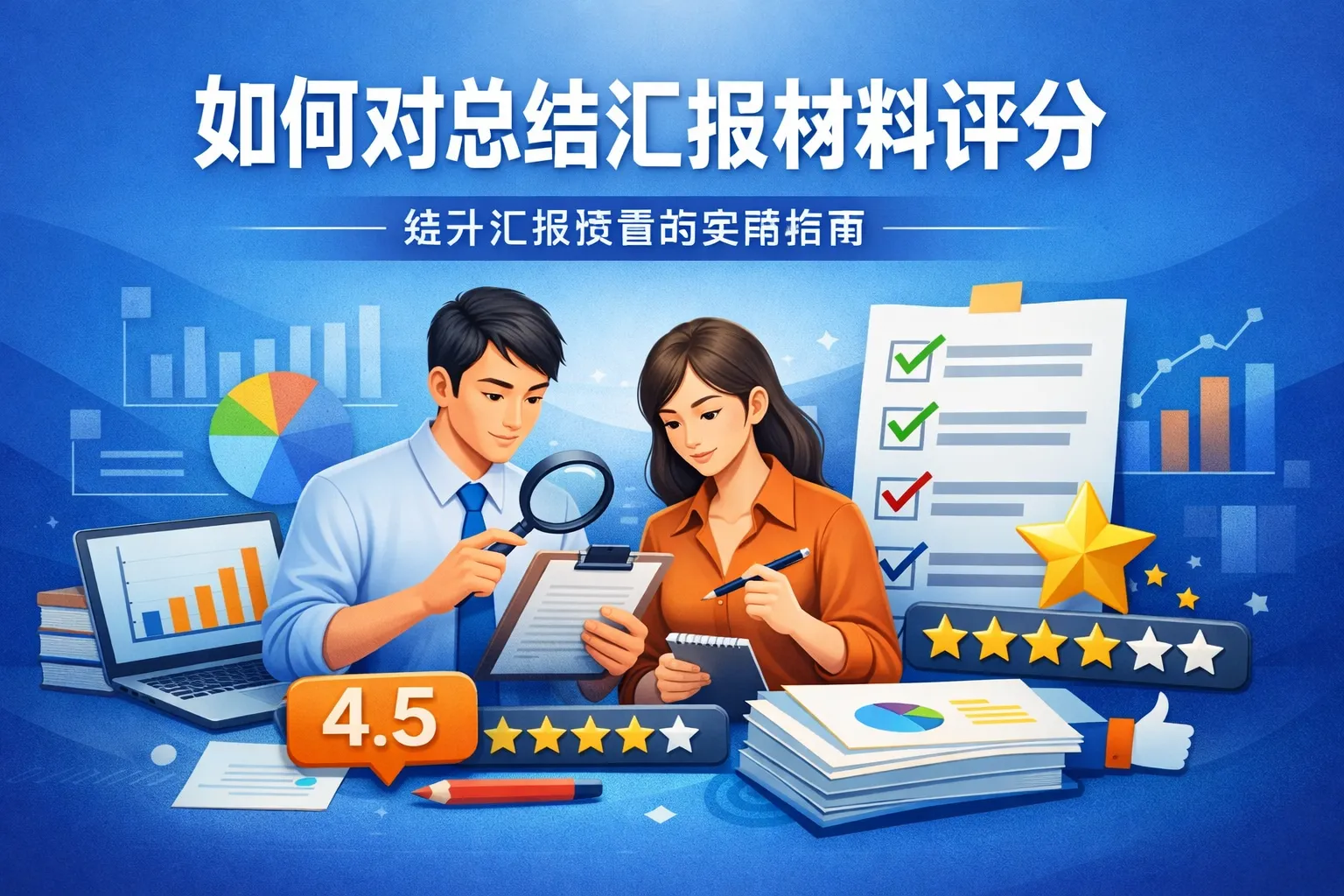 如何对总结汇报材料评分