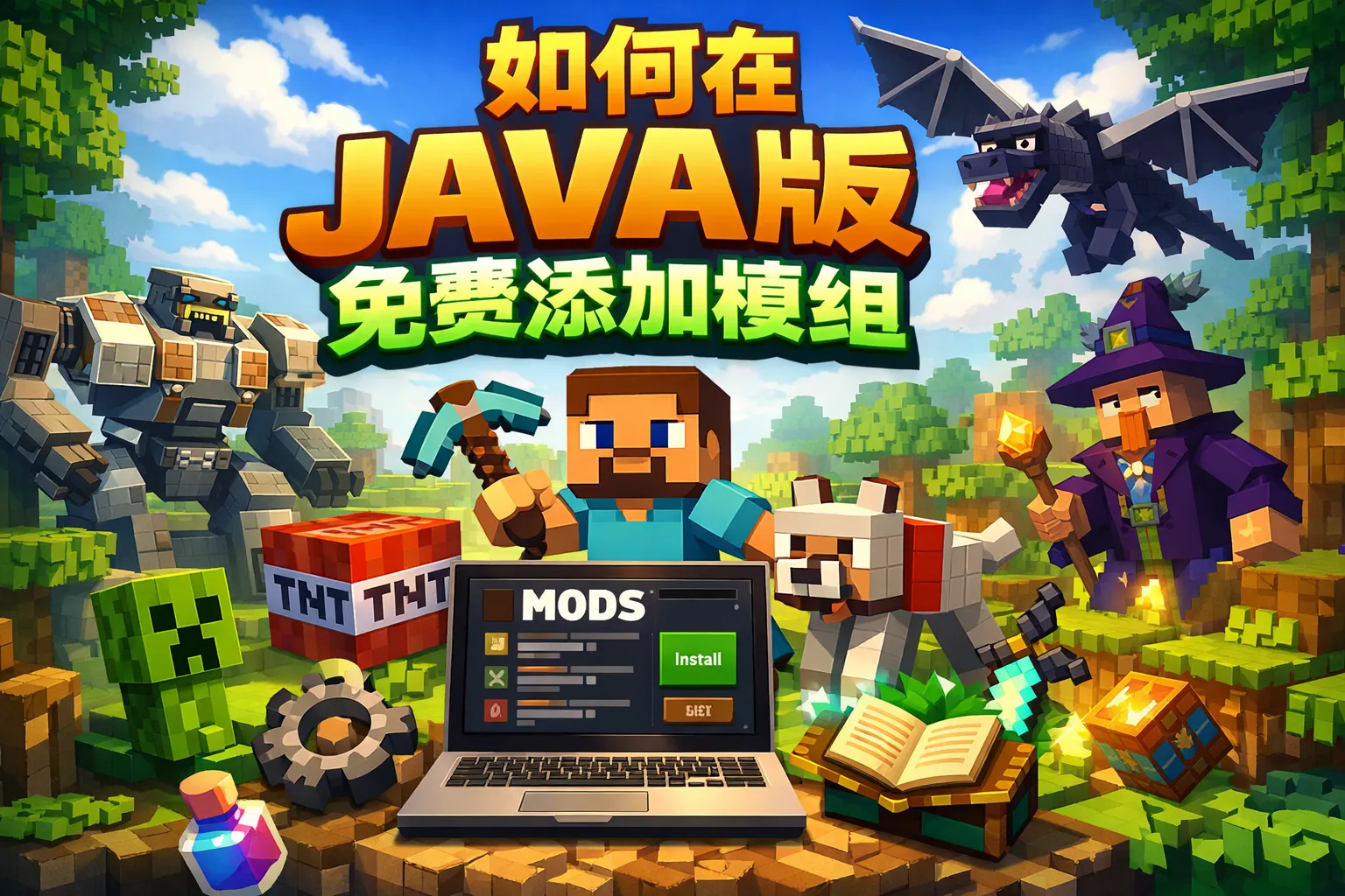 如何在JAVA版免费添加模组