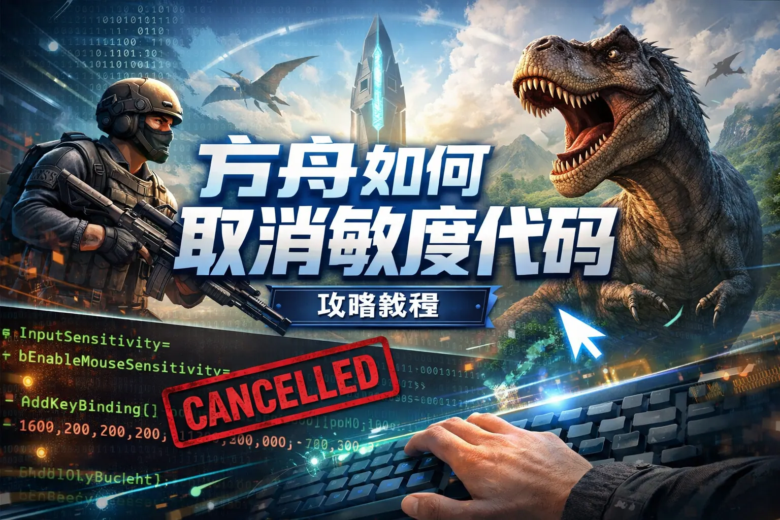 方舟如何取消敏度代码