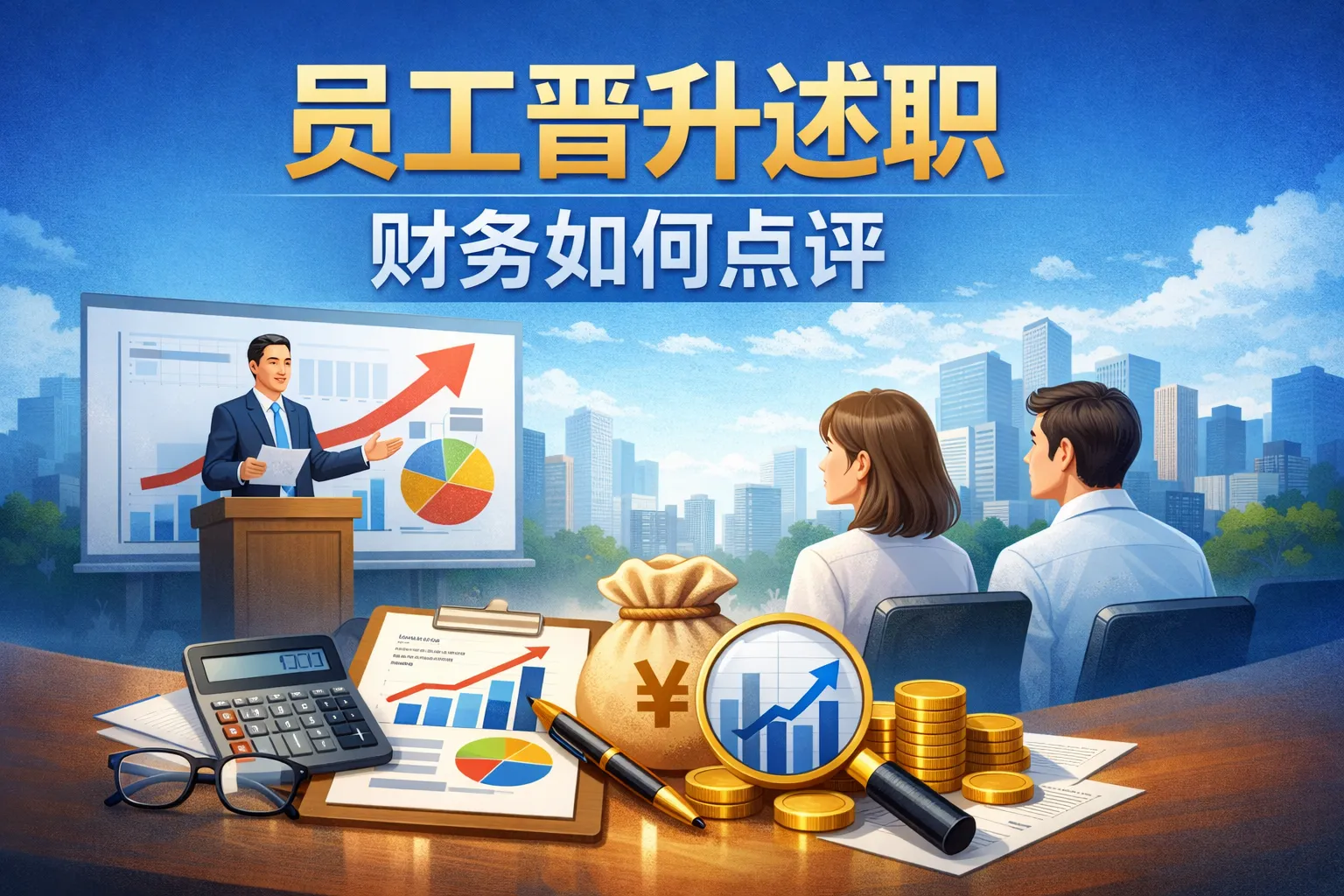 员工晋升述职财务如何点评