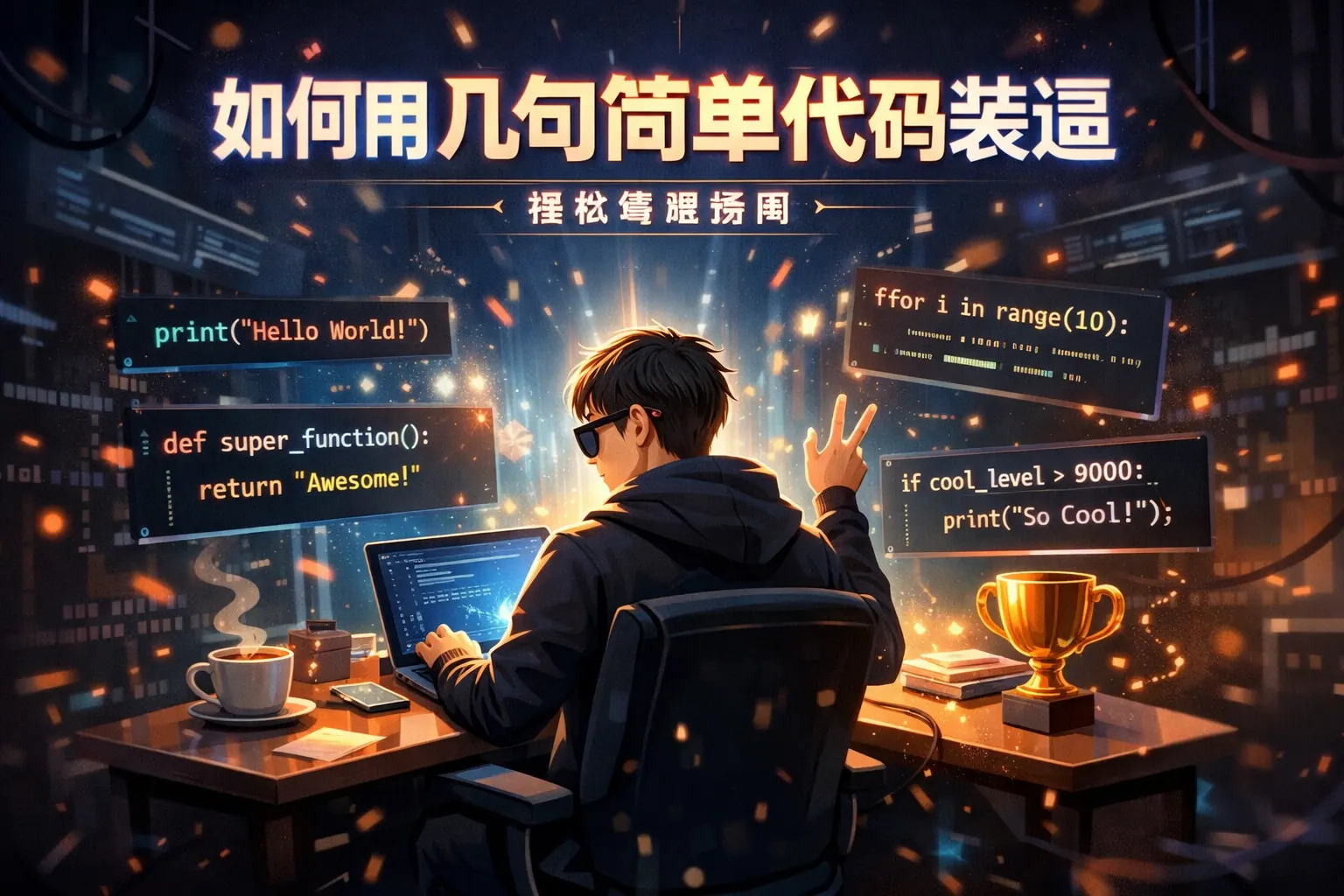 如何用几句简单代码装逼