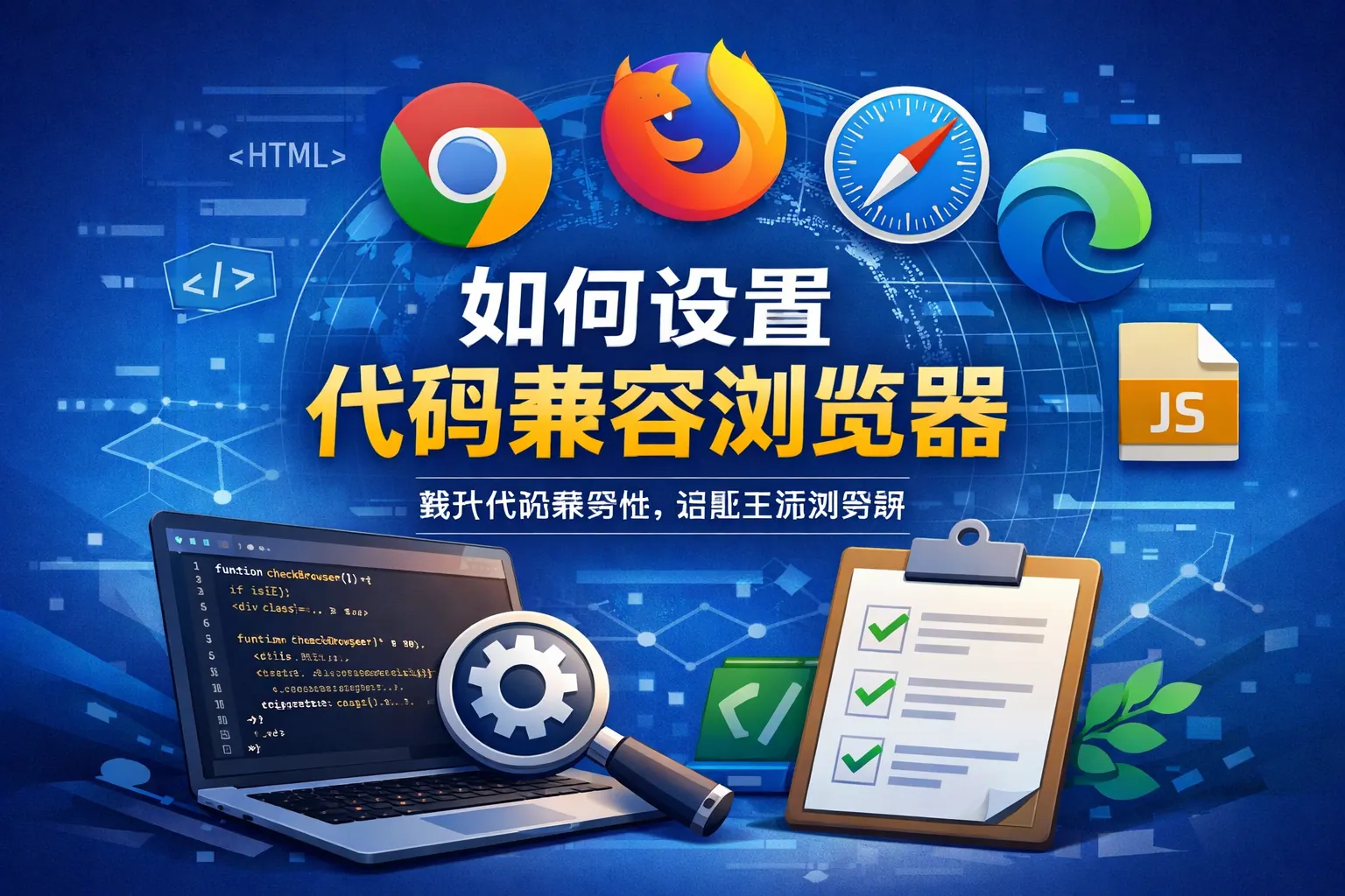 如何设置代码兼容浏览器