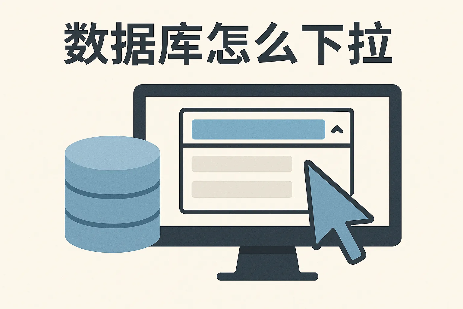 数据库怎么下拉
