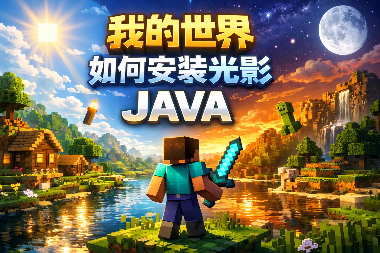我的世界如何安装光影java