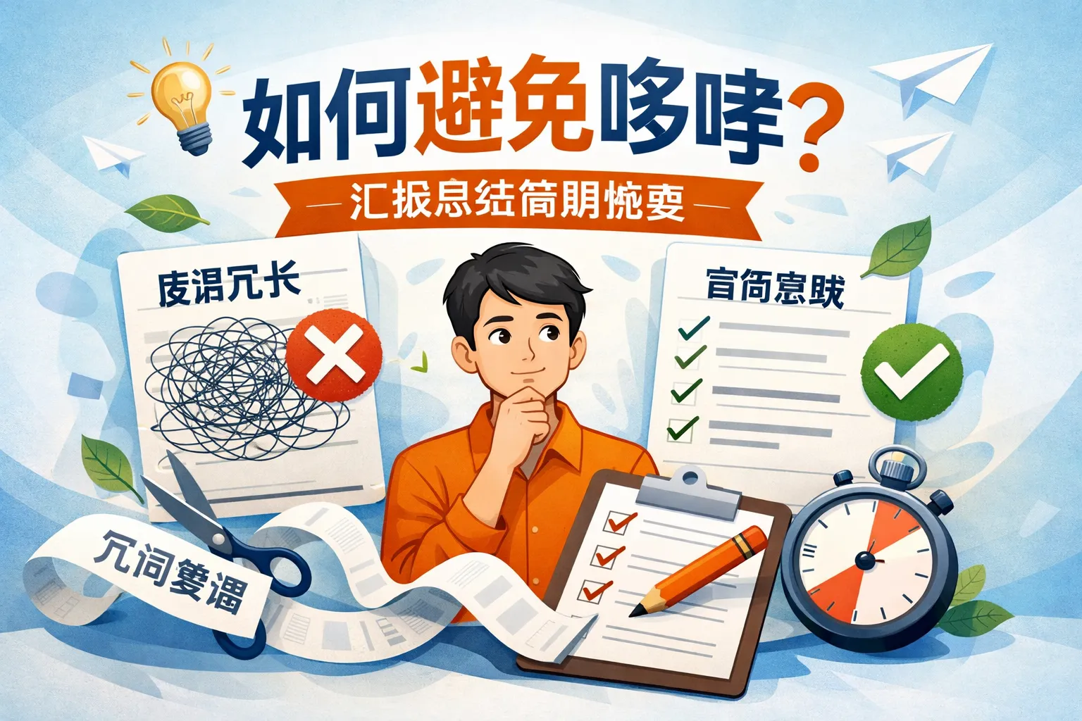 汇报总结如何避免啰嗦