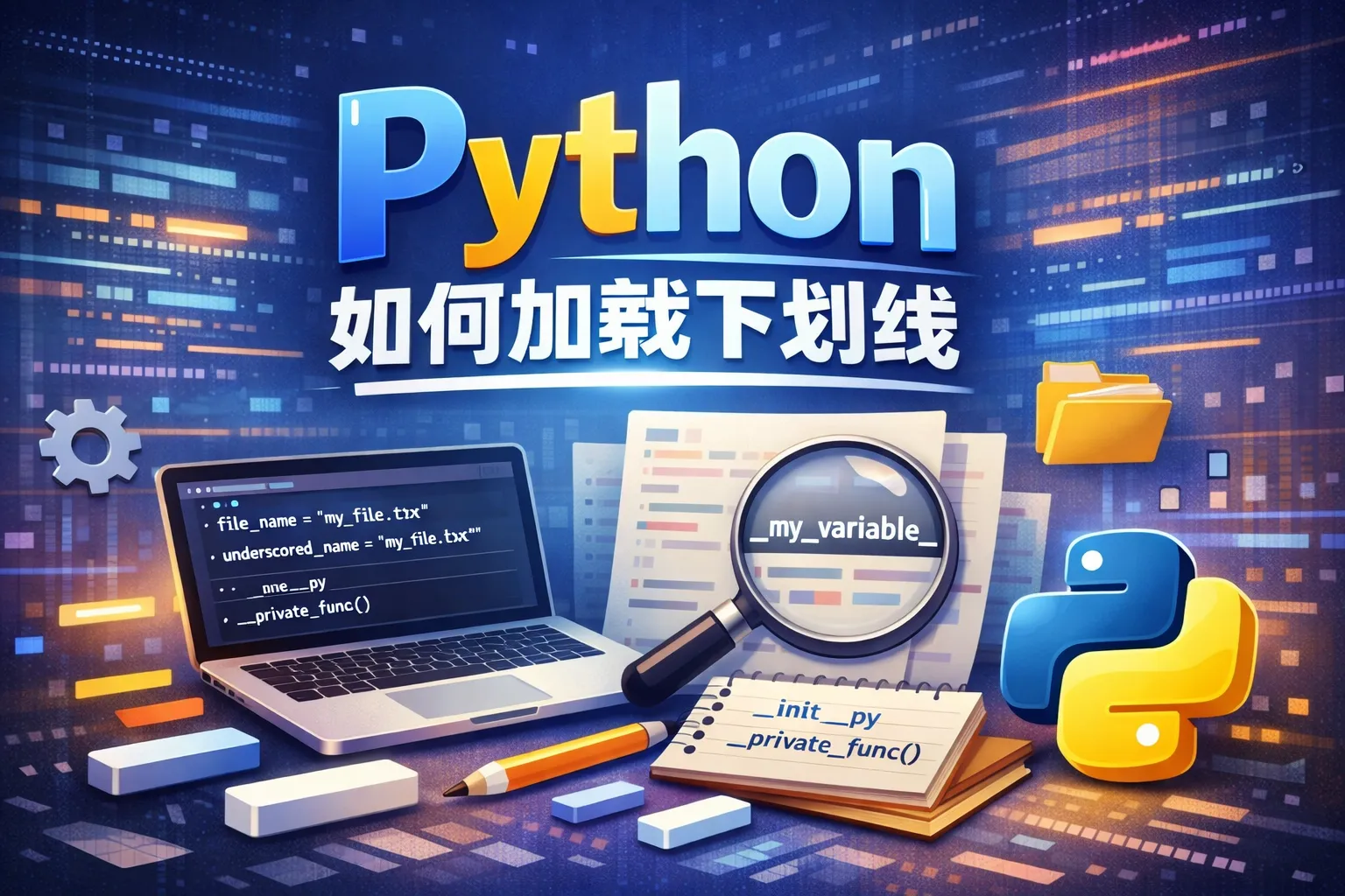 python 如何加载下划线