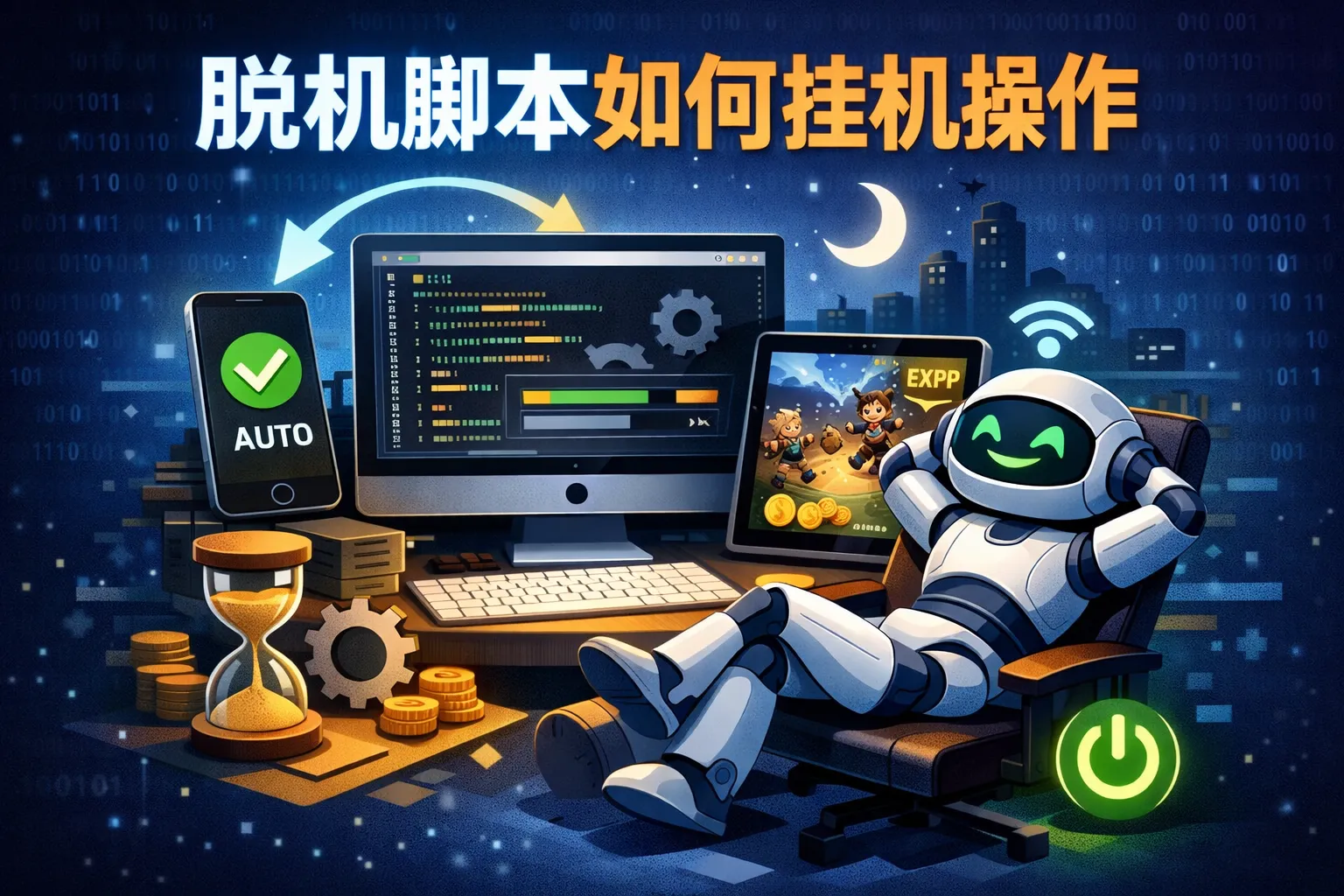 脱机脚本如何挂机操作