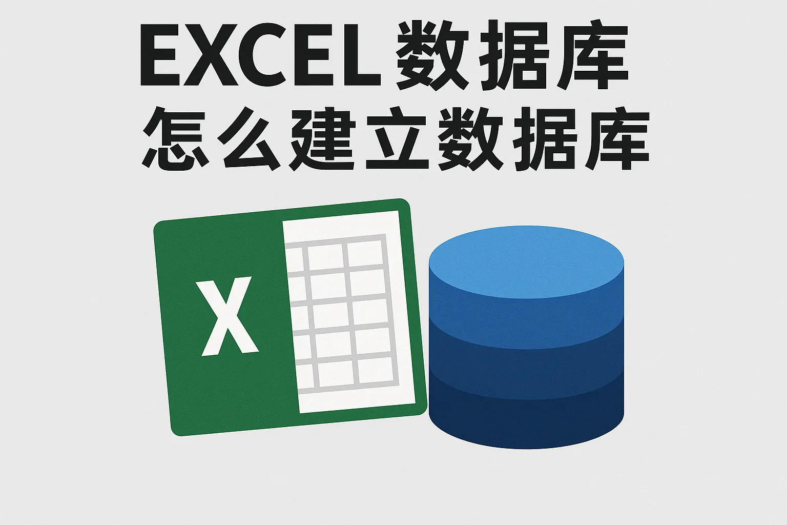 excel数据库怎么建立数据库