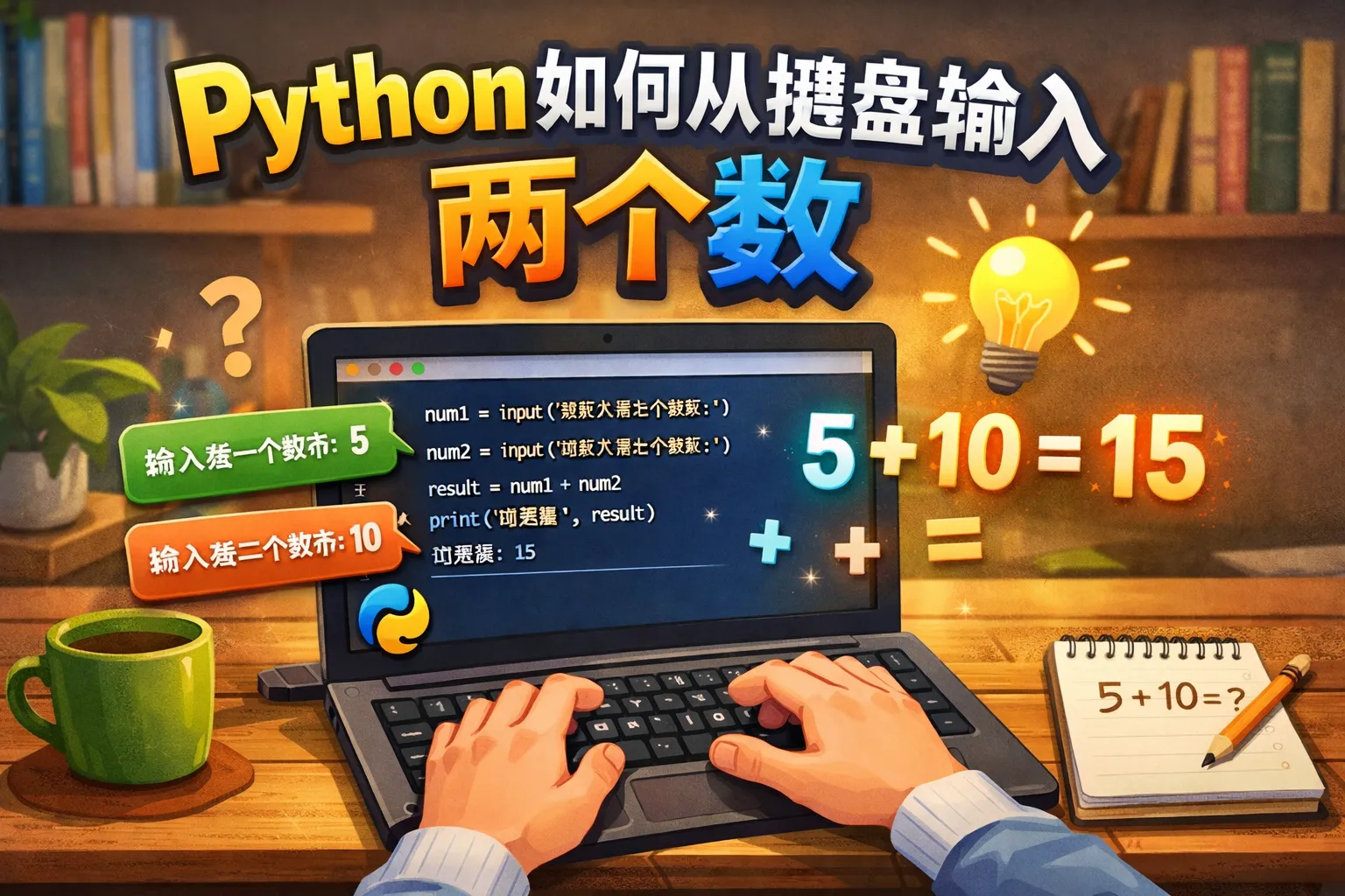 python如何从键盘输入两个数