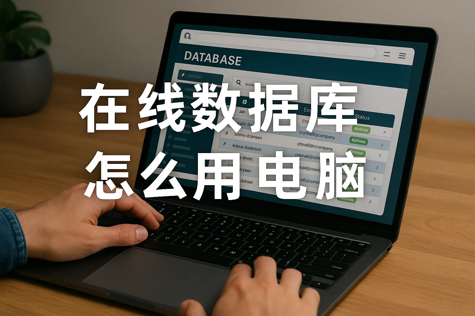 在线数据库怎么用电脑
