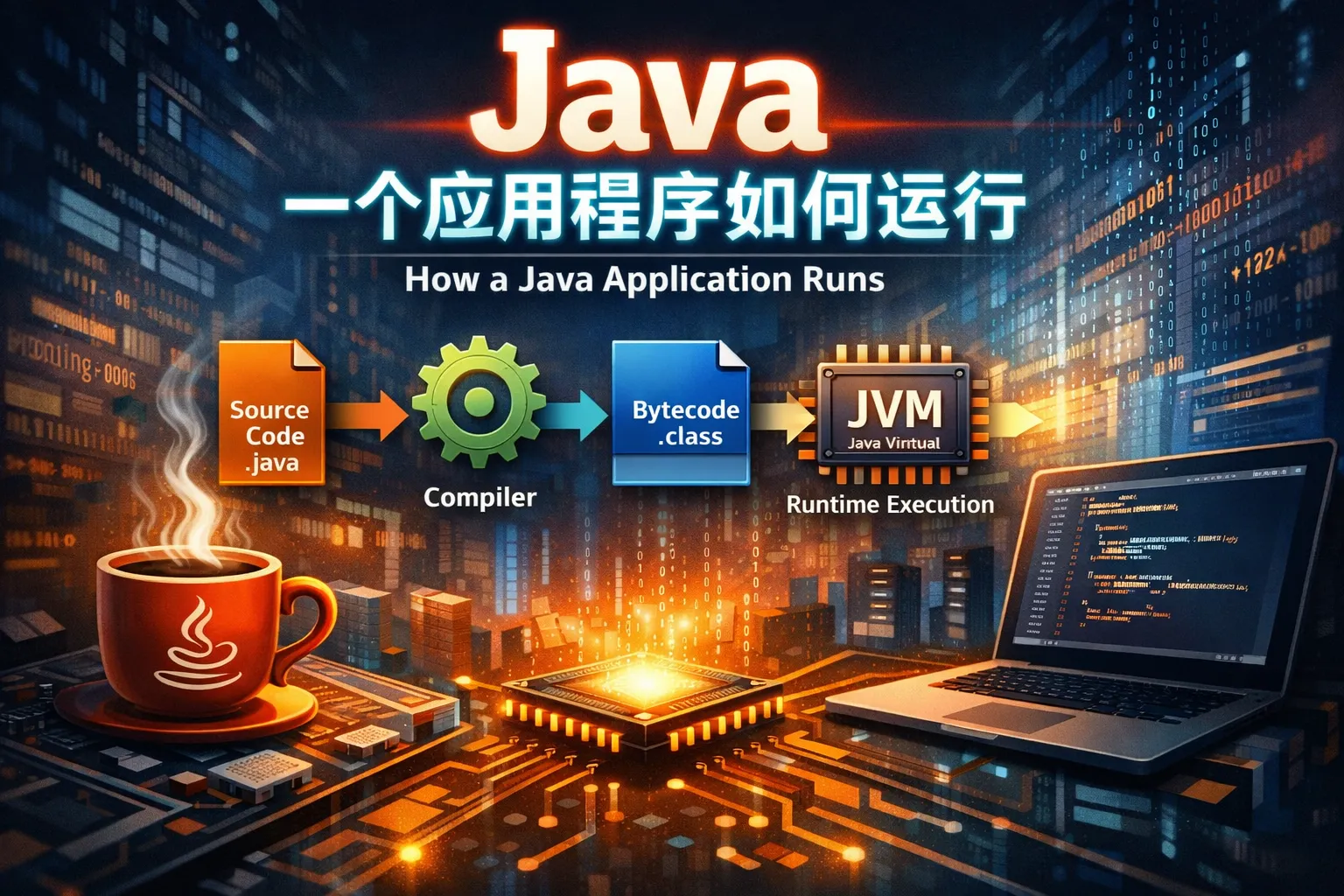 java一个应用程序如何运行