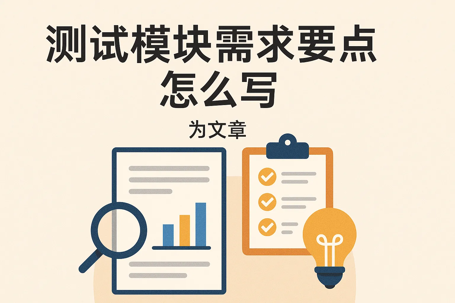测试模块需求要点怎么写