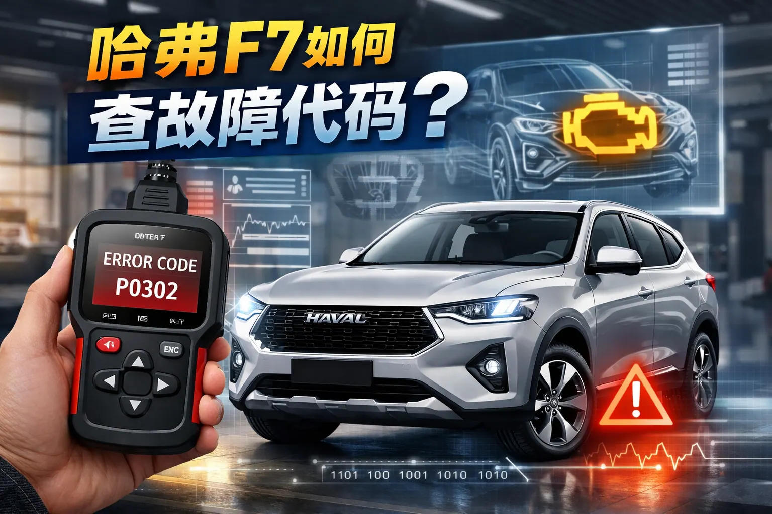 哈弗f7如何查故障代码