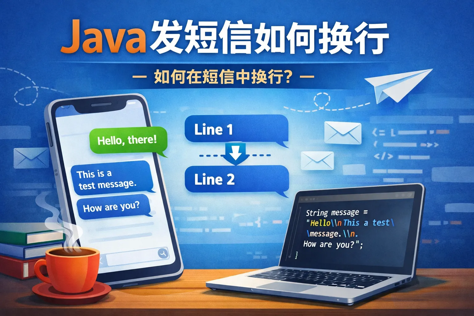 java发短信如何换行