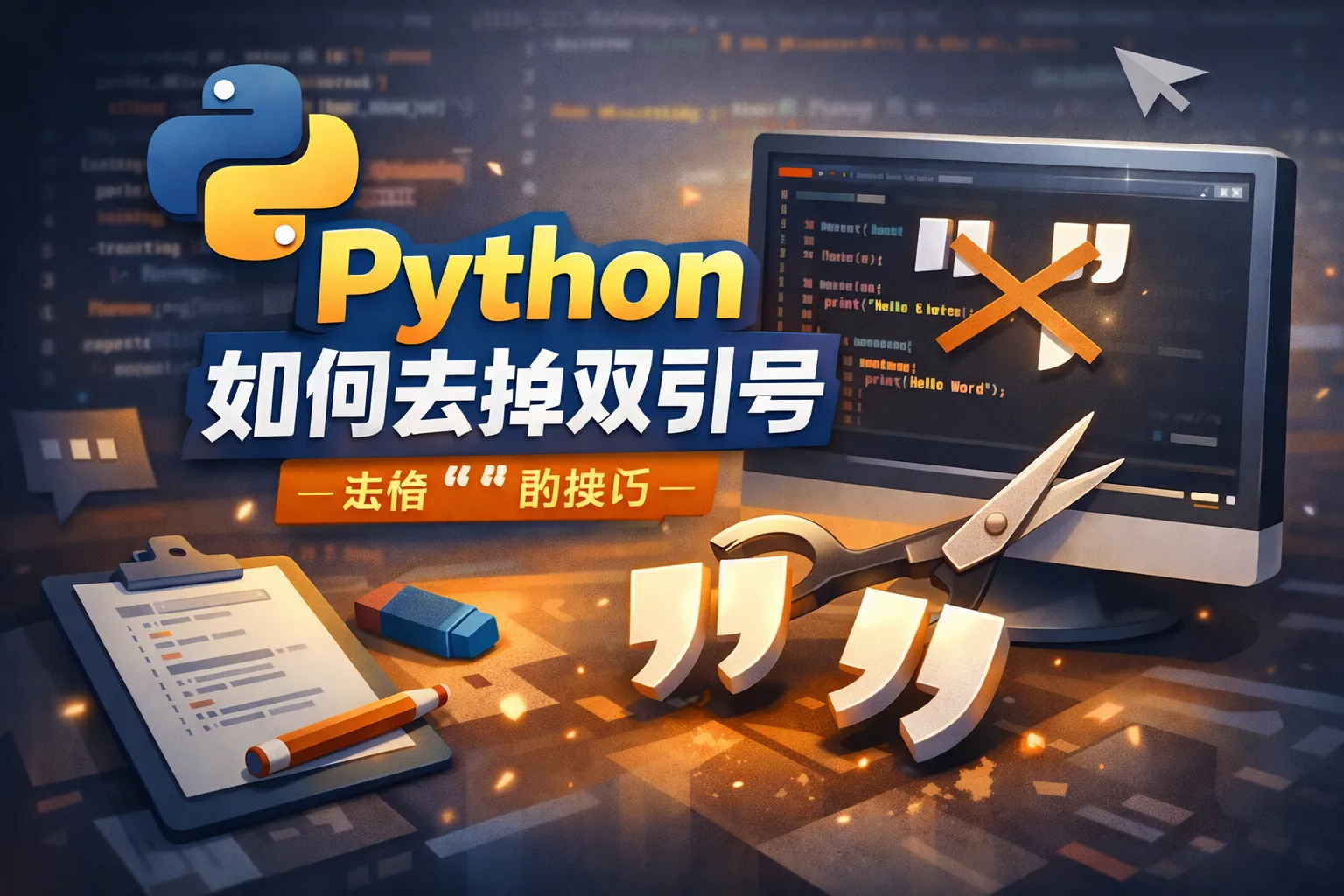 python如何去掉双引号