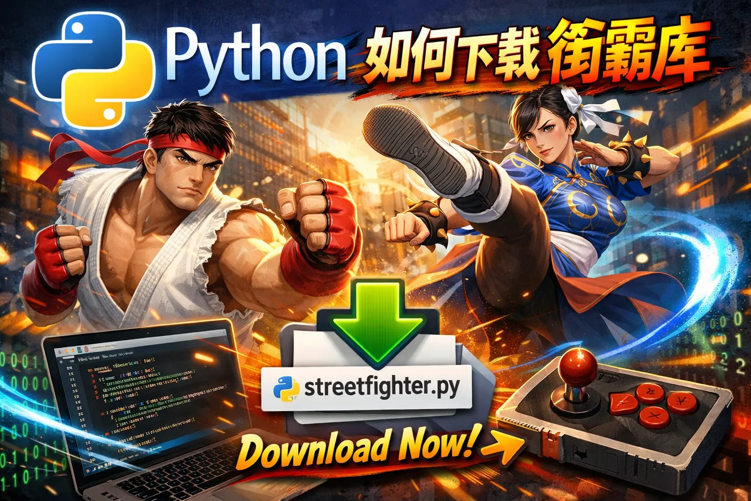 python如何下载街霸库