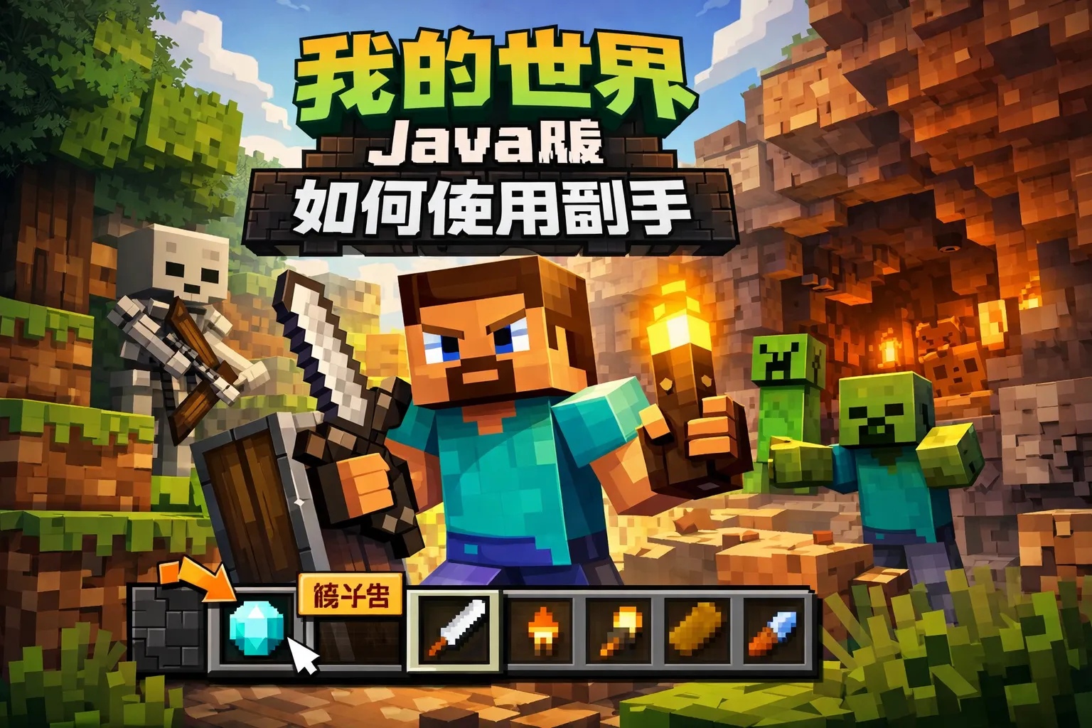 我的世界Java版如何使用副手