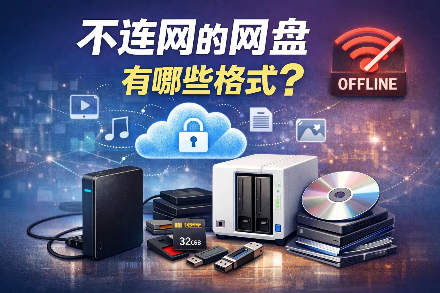 不连网的网盘有哪些格式