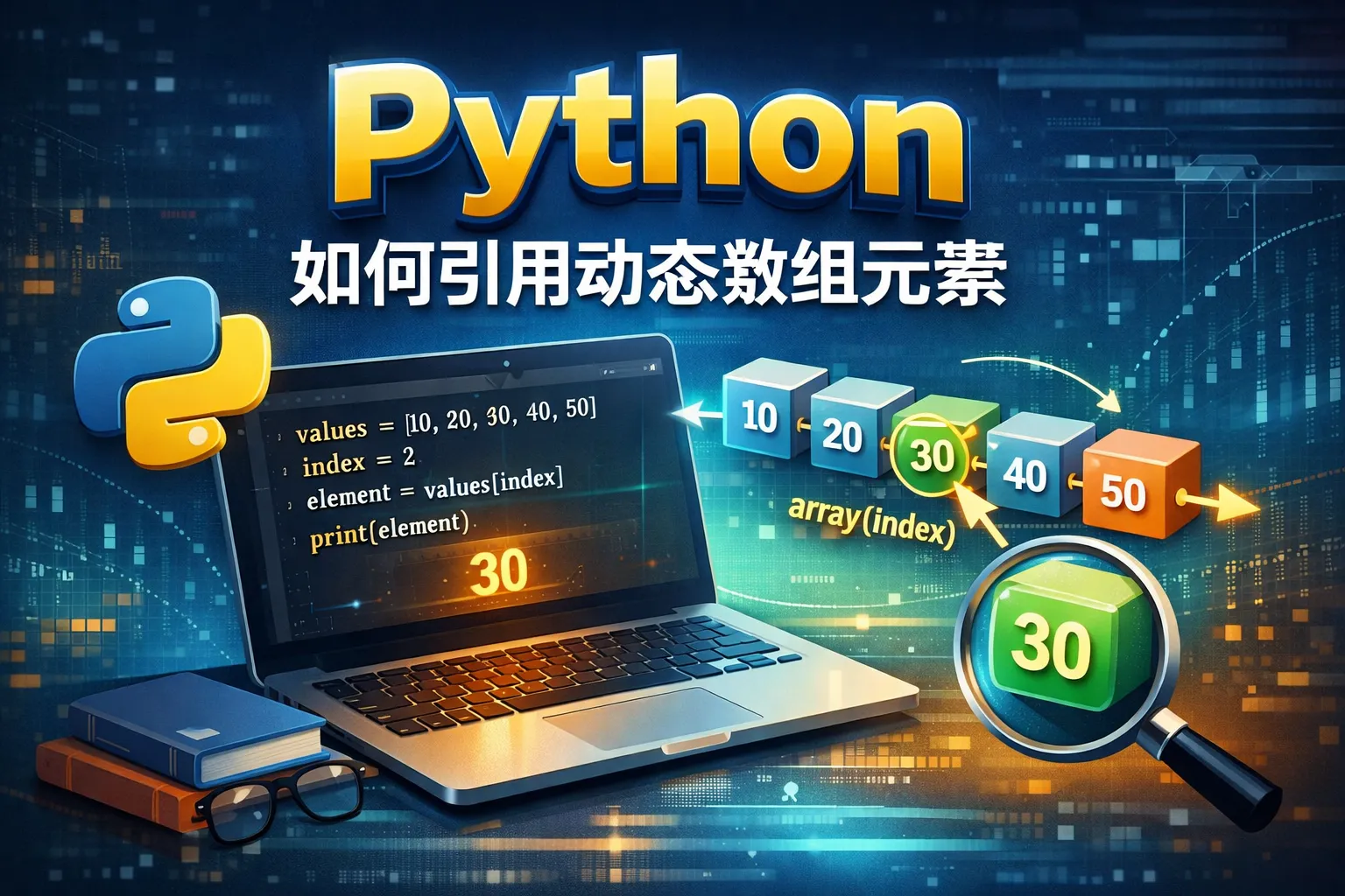python 如何引用动态数组元素