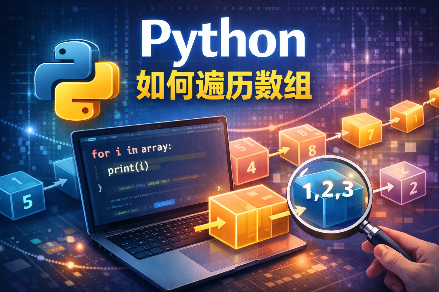 python 如何遍历数组