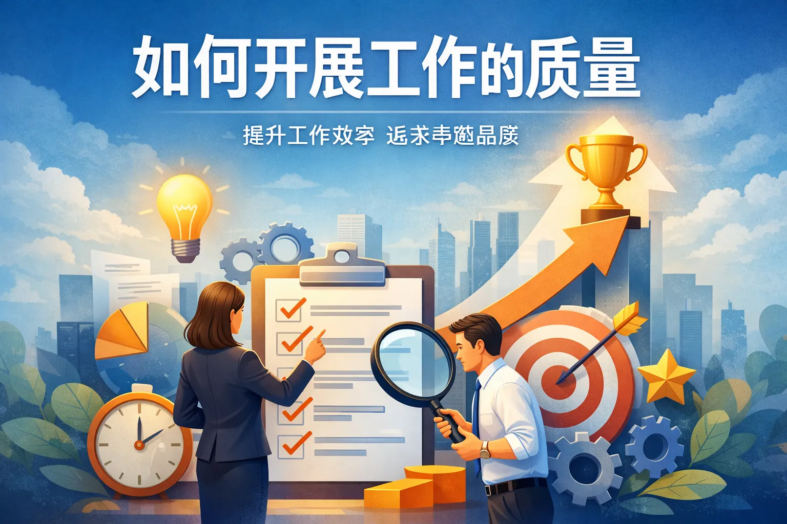 如何开展工作的质量