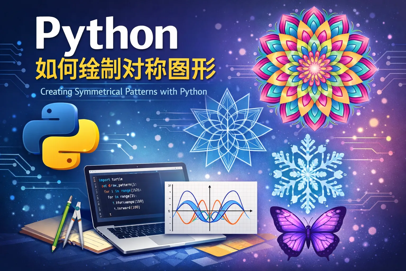python如何绘制对称图形