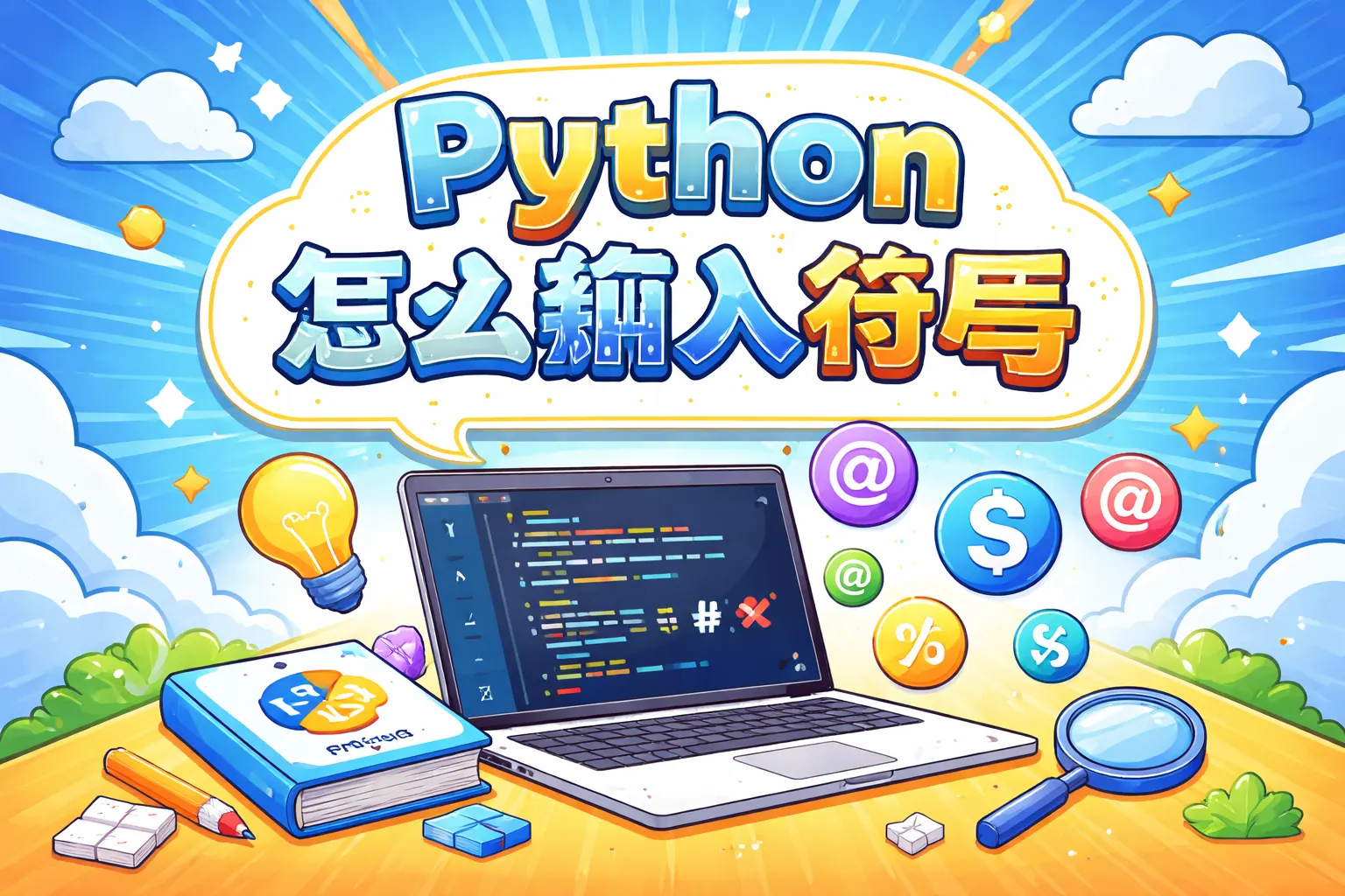 python 怎么输入符号